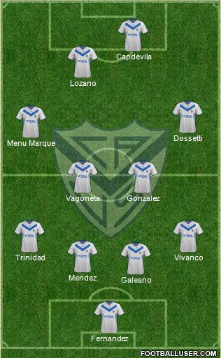 Vélez Sarsfield Formation 2012