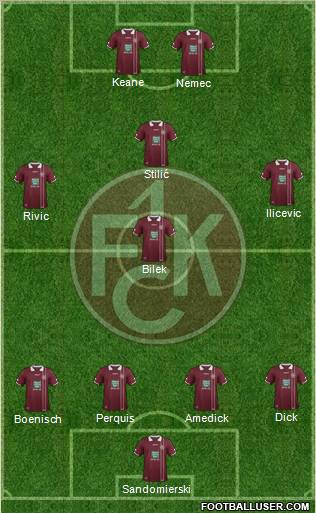 1.FC Kaiserslautern Formation 2012