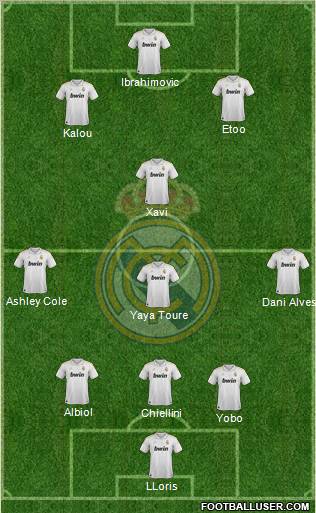 Real Madrid C.F. Formation 2012