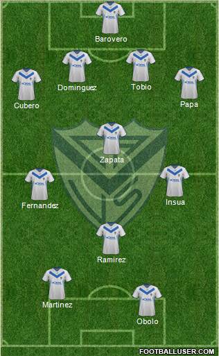 Vélez Sarsfield Formation 2012