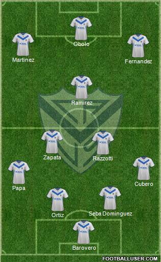 Vélez Sarsfield Formation 2012