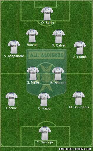 A.J. Auxerre Formation 2012