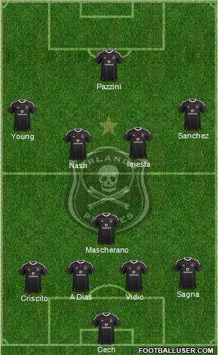 Orlando Pirates Formation 2012