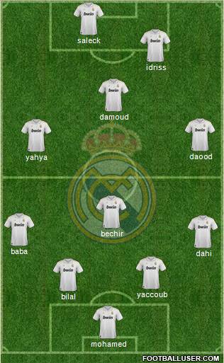 Real Madrid C.F. Formation 2012