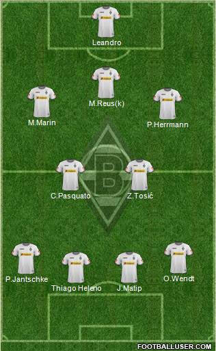 Borussia Mönchengladbach Formation 2012