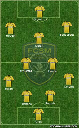 FC Sochaux-Montbéliard Formation 2012