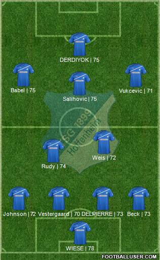 TSG 1899 Hoffenheim Formation 2012