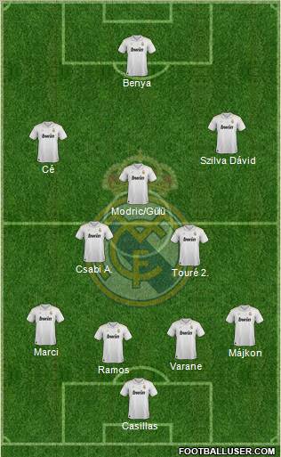 Real Madrid C.F. Formation 2012