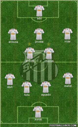 Santos FC Formation 2012