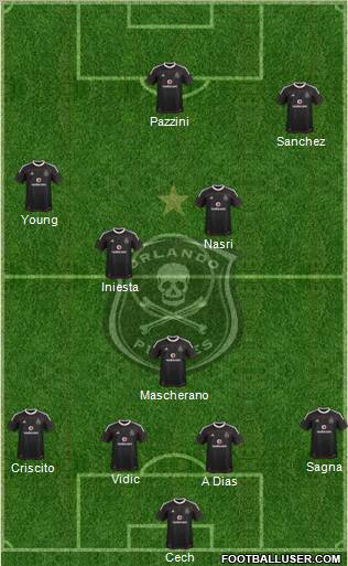 Orlando Pirates Formation 2012