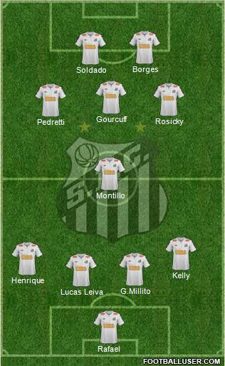 Santos FC Formation 2012