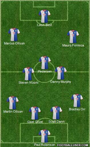 Blackburn Rovers Formation 2012