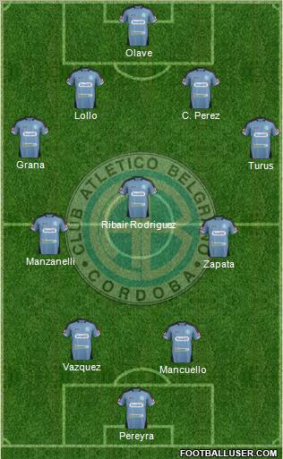 Belgrano de Córdoba Formation 2012