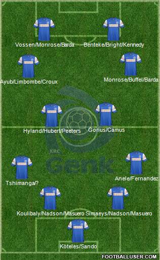 K Racing Club Genk Formation 2012