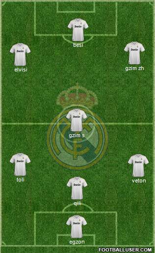 Real Madrid C.F. Formation 2012