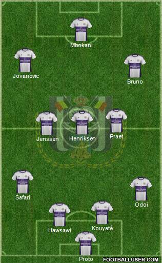 RSC Anderlecht Formation 2012