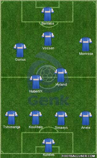 K Racing Club Genk Formation 2012