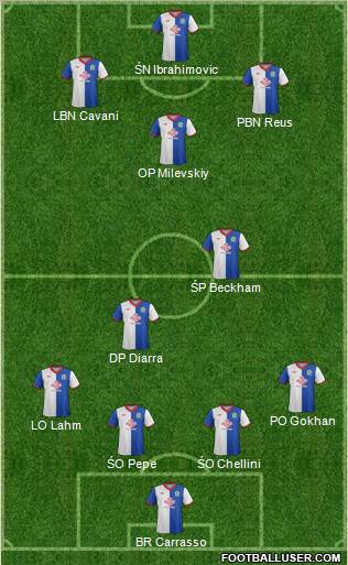 Blackburn Rovers Formation 2012