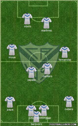 Vélez Sarsfield Formation 2012