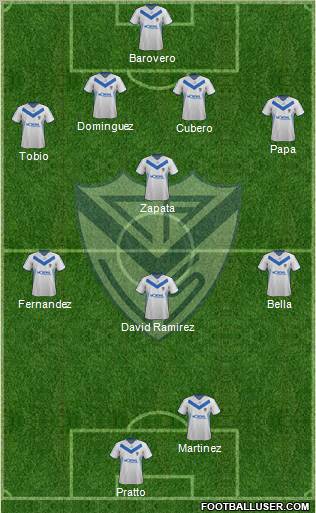 Vélez Sarsfield Formation 2012