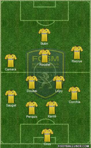 FC Sochaux-Montbéliard Formation 2012