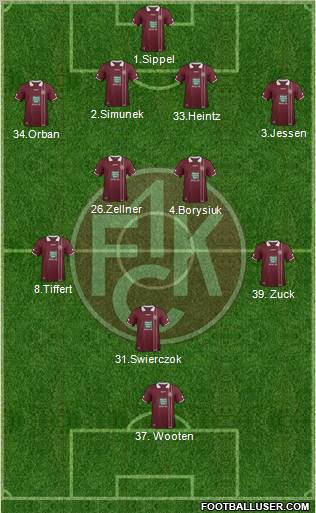 1.FC Kaiserslautern Formation 2012