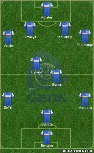 K Racing Club Genk Formation 2012