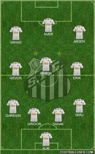 Santos FC Formation 2012