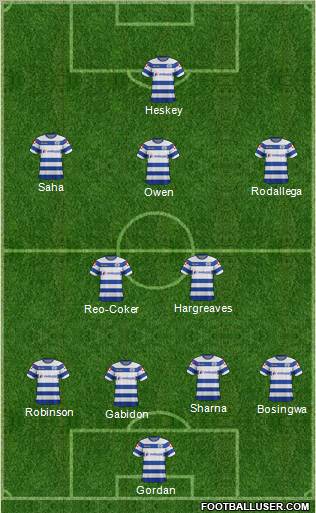 Queens Park Rangers Formation 2012