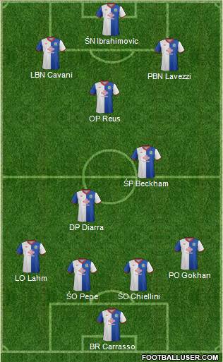 Blackburn Rovers Formation 2012