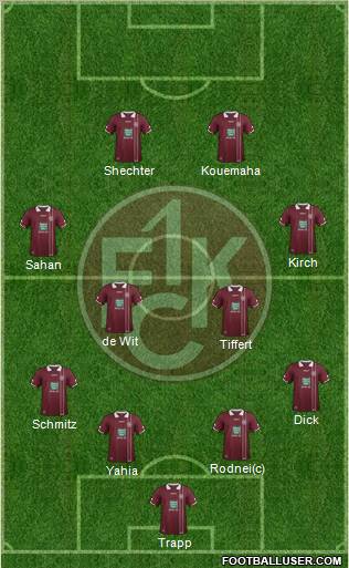 1.FC Kaiserslautern Formation 2012