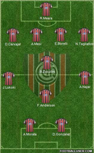 Chacarita Juniors Formation 2012