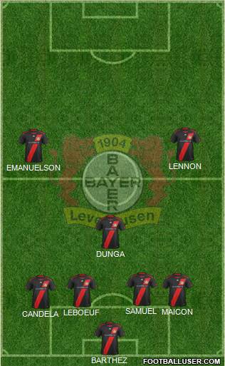 Bayer 04 Leverkusen Formation 2012