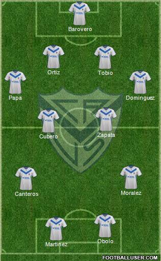 Vélez Sarsfield Formation 2012