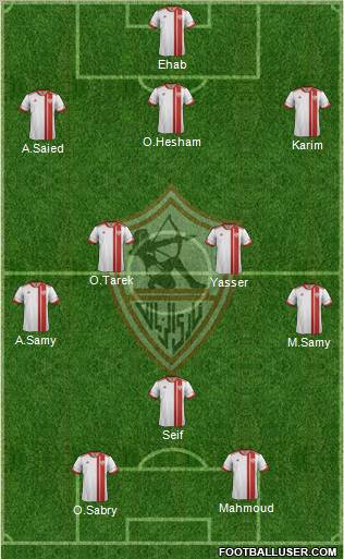 Zamalek Sporting Club Formation 2012