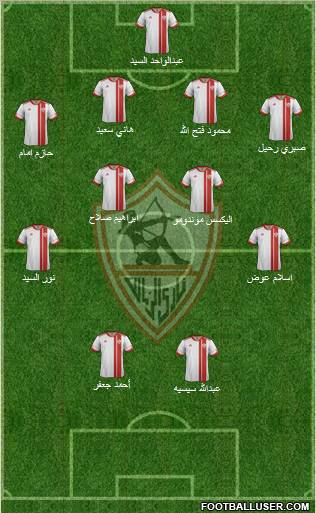 Zamalek Sporting Club Formation 2012