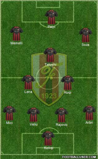 KS Flamurtari Vlorë Formation 2012