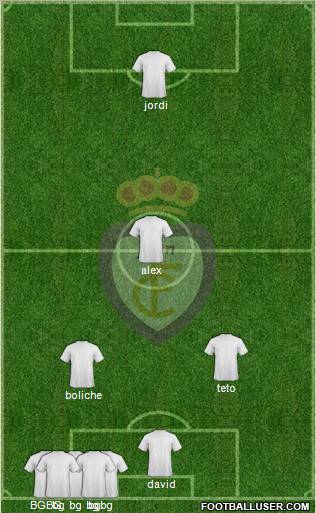 Real Jaén C.F. Formation 2012