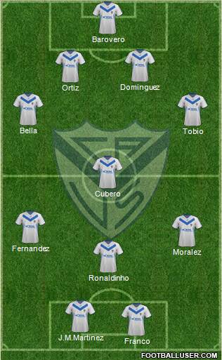 Vélez Sarsfield Formation 2012