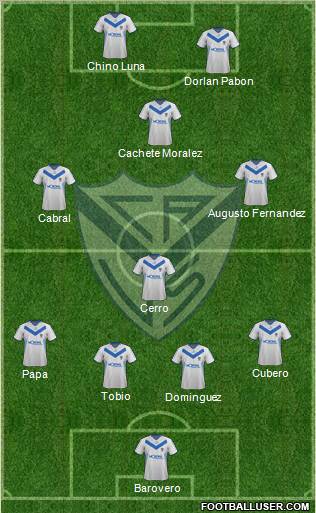 Vélez Sarsfield Formation 2012