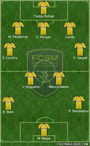 FC Sochaux-Montbéliard Formation 2012