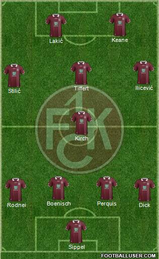 1.FC Kaiserslautern Formation 2012