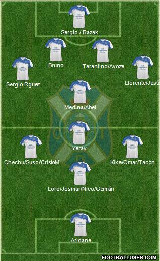 C.D. Tenerife S.A.D. Formation 2012