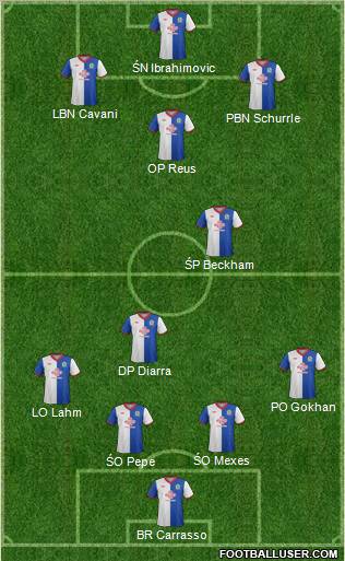 Blackburn Rovers Formation 2012