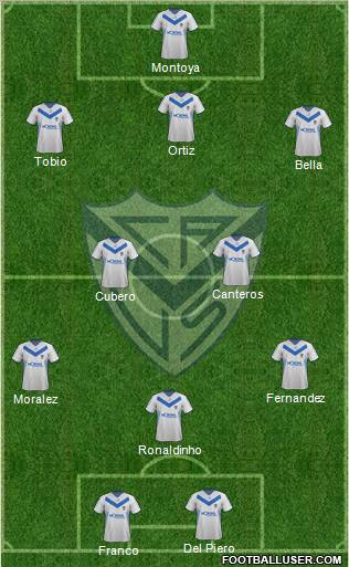 Vélez Sarsfield Formation 2012