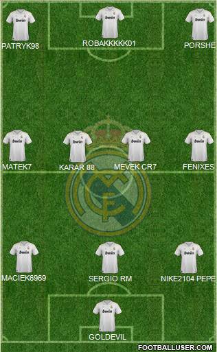 Real Madrid C.F. Formation 2012