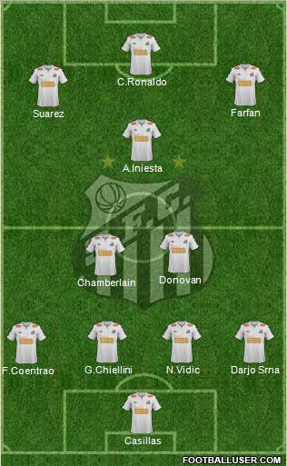 Santos FC Formation 2012