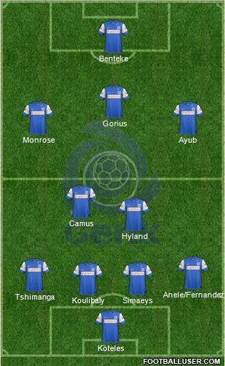 K Racing Club Genk Formation 2012