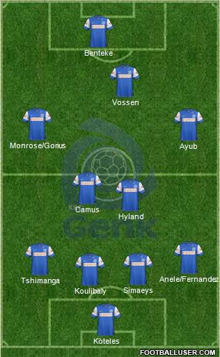 K Racing Club Genk Formation 2012