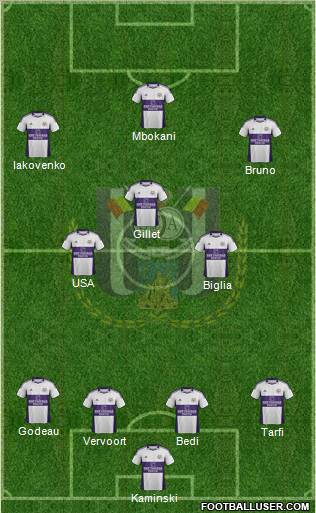 RSC Anderlecht Formation 2012